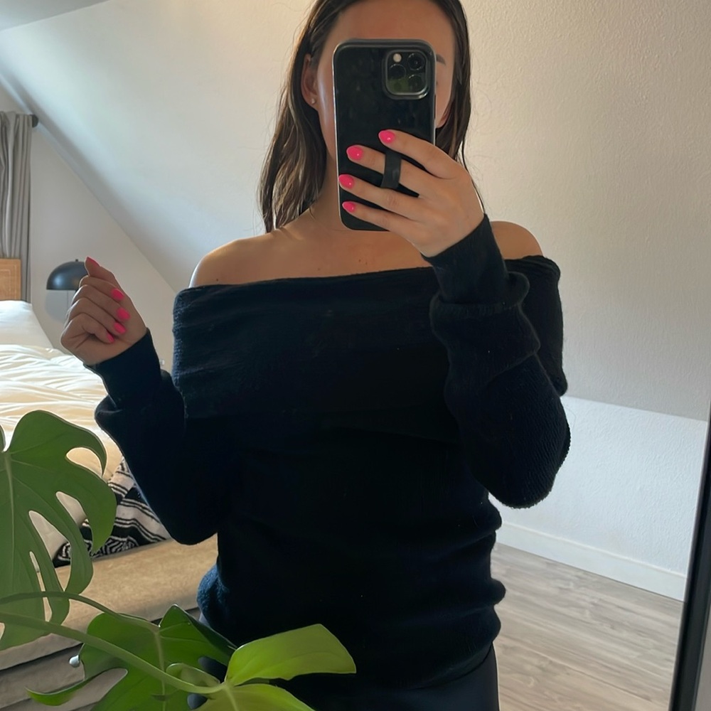 Off the shoulder sweater